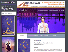 Tablet Screenshot of destinationbroadway.net